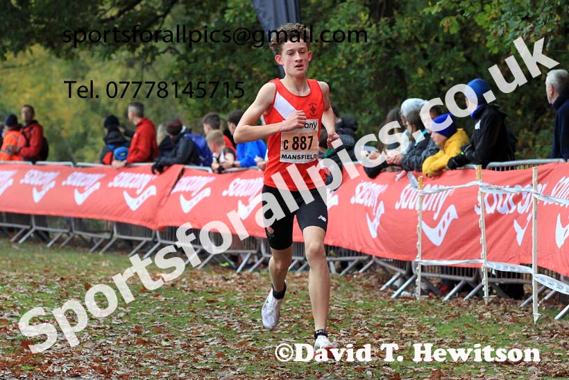 Boys Under-15s, 2022 National Cross Country Relays, Berry Hill Park, Mansfield.  Photo: David T. Hewitson/Sports for All Pics